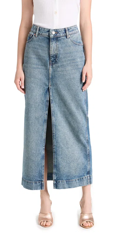 Dl1961 Asra Maxi Skirt In Aged Mid (vintage)