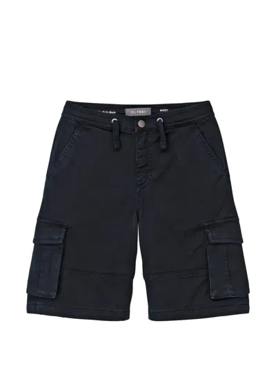 Dl1961 Kids' Athletic Mikey Cargo-pocket Casual Shorts In Black