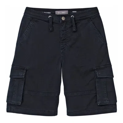 Dl1961 Kids' Navy Mikey Athletic Short In Black