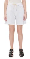 Dl1961 Aura Taylor Drawstring Denim Shorts White Drawcord (dl Aura)