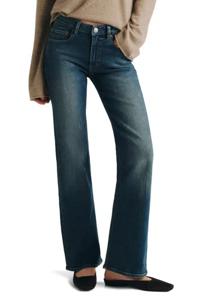 Dl1961 Bella Mid Rise Slim Bootcut Jeans In Blue