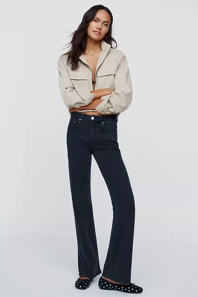 Dl1961 Bella Mid-rise Slim Bootcut Jeans In Black