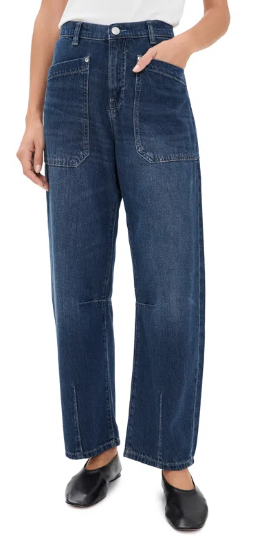 Dl1961 Bilie Easy Barrel 27 Jeans Evening Aura In Blue