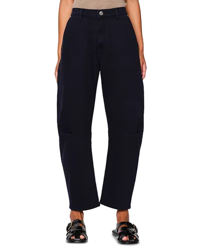 Dl1961 Bilie Easy Barrel High Rise Jeans In Navy Marine In Blue