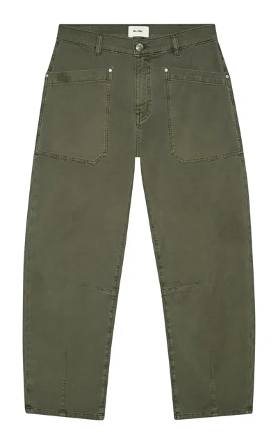 Dl1961 Bilie Easy Barrel High Rise Pants In Green