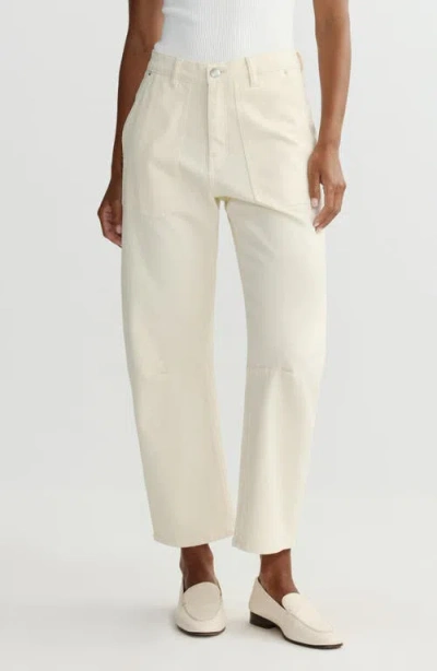 Dl1961 Bilie Easy High Rise Barrel Leg Pants In White