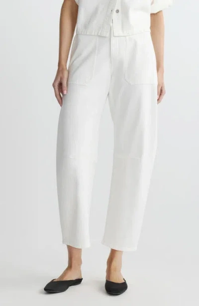 Dl1961 Bilie Easy High Rise Barrel Leg Pants In White