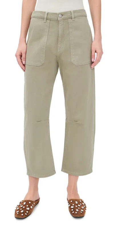 Dl1961 Billie Barrel Jogger Pants Dried Sage In Green