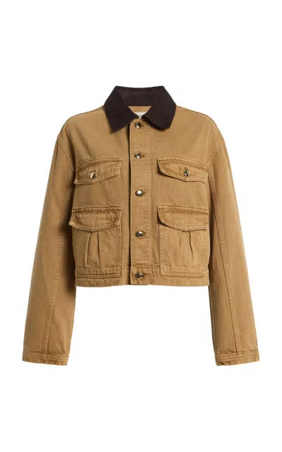 Dl1961 Boxy Highluxe™ Denim Jacket In Brown