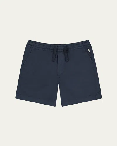 Dl1961 Kids' Boy's Jackson Brushed Twill Shorts In Blue