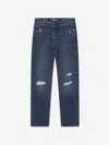 Dl1961 Boy's Brady Distressed Slim Leg Jeans In Blue