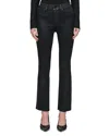 Dl1961 Bridget Boot High Rise Instasculpt Coated Ankle Jeans In Black Coated In Black