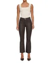 Dl1961 Bridget Boot High Rise Instasculpt Coated Jeans In Chocolate In Multi