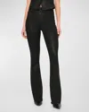 Dl1961 Bridget Boot High Rise Instasculpt Jeans Black Coated In Black Coated