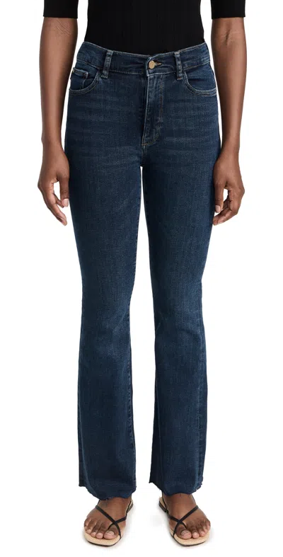 Dl1961 Bridget Boot: High Rise Instasculpt Jeans Seacliff In Blue