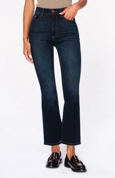 Dl1961 Bridget Boot Instasculpt™ High Rise Crop Jeans In Black
