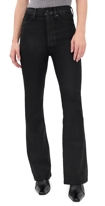 Dl1961 Bridget Boot Instasculpt High Rise Petite Coated Jeans Black Coated