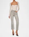 Dl1961 Bridget Bootcut High-rise Instasculpt Crop Jeans In Smoke