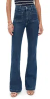 Dl1961 Bridget Bootcut High Rise Instasculpt Jeans Blue Water (dl Airbrushed) In Blue