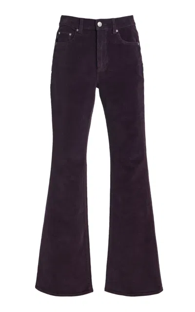 Dl1961 Bridget Bootcut High-rise Instasculpt™corduroy Jeans In Purple
