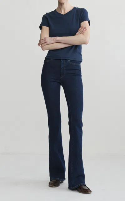 Dl1961 Bridget Bootcut High-rise Instasculpt™jeans In Navy