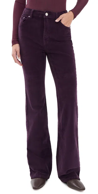 Dl1961 Bridget Bootcut Instasculpt Corduroy Pants 33' Blackberry Cord (stretch Corduroy)