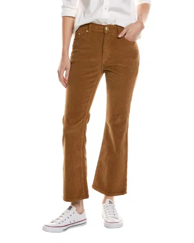 Dl1961 Bridget Corduroy Cropped Teakwood Bootcut Jean In Brown