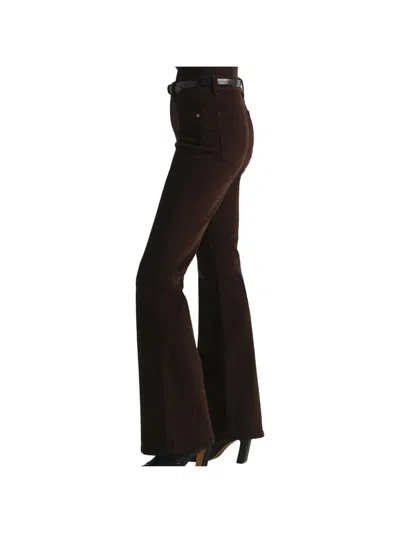 Dl1961 Bridget Corduroy-texture Bootcut Jeans In Brown