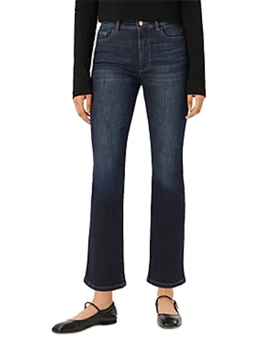 Dl1961 Women's Bridget Boot High Rise Instasculpt Crop Jeans In Thunderbird