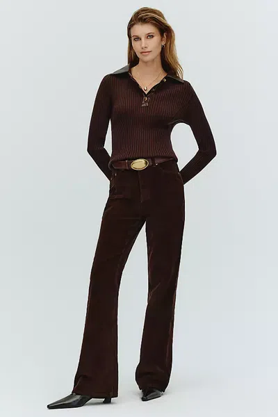 Dl1961 Bridget High Rise Bootcut Instasculpt Jeans In Brown