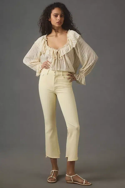 Dl1961 Bridget High-rise Bootcut Jeans In Yellow