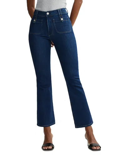 Dl1961 Bridget High Rise Instasculpt Bootcut Crop Jeans In Deep Sapphire In Blue