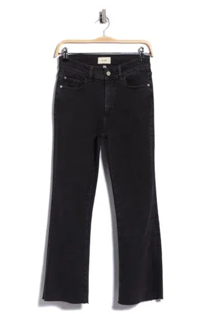 Dl1961 Bridget High Waist Crop Bootcut Petite Jeans In Black