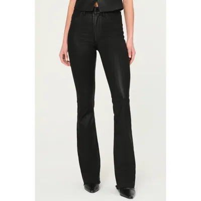 Dl1961 Bridget Boot Black Coated High-rise Instasculpt Crop Jean