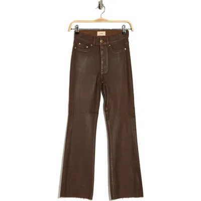 Dl1961 Bridget Instasculpt™ High Rise Bootcut Crop Jeans In Toffee Coated