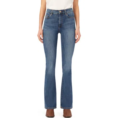 Dl1961 Bridget Instasculpt High Waist Raw Hem Ankle Bootcut Jeans In Island Park Performance