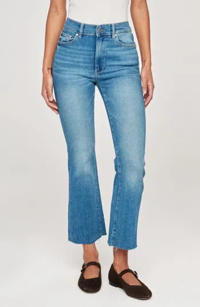 Dl1961 Bridget Instasculpt High Waist Raw Hem Ankle Bootcut Jeans In Blue