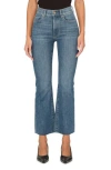 Dl1961 Bridget Instasculpt Raw Hem Ankle Bootcut Jeans In Blue