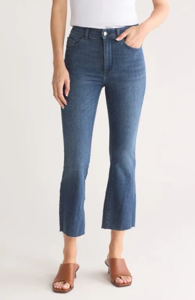 Dl1961 Bridget Instasculpt Raw Hem Ankle Bootcut Jeans In Blue