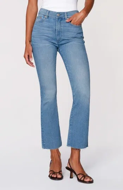 Dl1961 Bridget Instasculpt Raw Hem High Waist Ankle Bootcut Jeans In Blue
