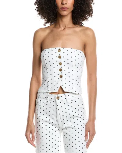 Dl1961 Bustier Denim Top In Multi