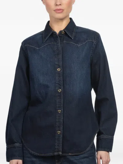 Dl1961 Buttoned Denim Shirt In Blue