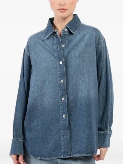 Dl1961 Buttoned Denim Shirt In Blue