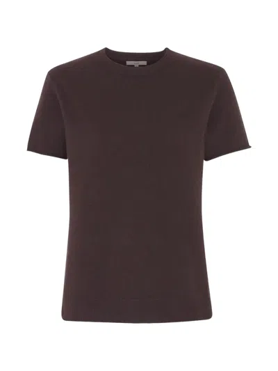 Dl1961 Cashmere Knitted T-shirt In Brown