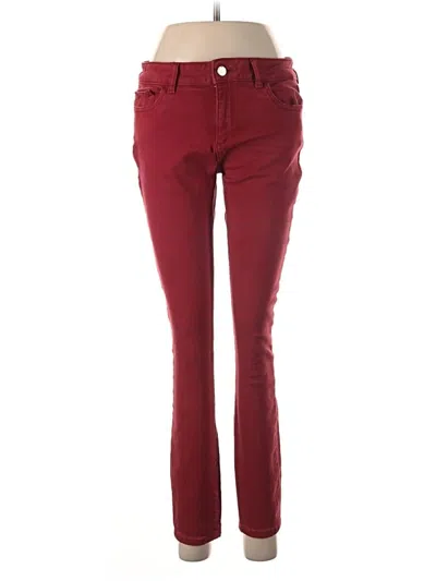 Pre-owned Dl1961 Casual Pants In Burgundy