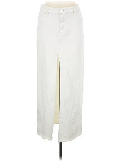 Pre-owned Dl1961 Casual Skirt In Ivory
