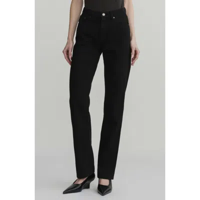 Dl1961 Cate Classic Straight Highluxe™ Jeans In Black