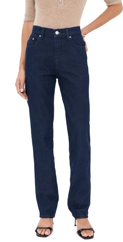 Dl1961 Cate Slim High Rise Jeans 32 Rinse (original '61) In Blue