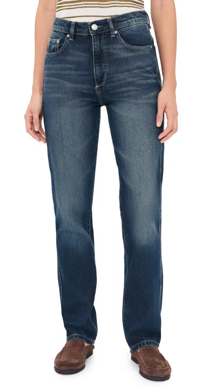 Dl1961 Cate Slim Leg High Rise Jeans December In Blue