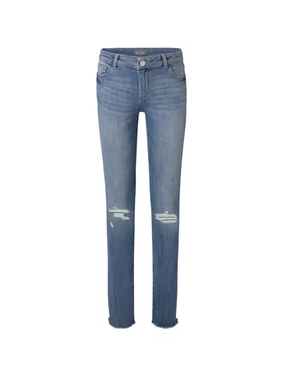 Dl1961 Kids' Chloe Distressed Jeans In Blue